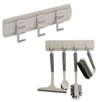Kit Organizadores Parede Cozinha Lavanderia Suporte Multiuso