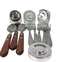 Kit Organize e Sirva prático e elegante para cozinha utensilios