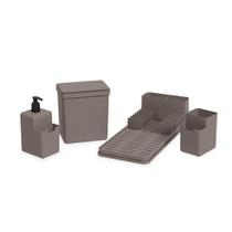 Kit organize sua pia 4 pçs single warm gray 99311/1126 coza Kit organize sua pia 4 pçs single warm gray 99311/1126 coza