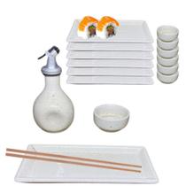 Kit Oriental Creme para Sushi 2 Pessoas Completo e Pratico