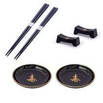Kit Oriental Japonês Hashi Molheira e Descanso Hashi 30 PÇS