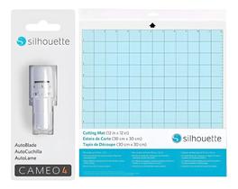 Kit Original Cameo 4 e 5 - Alpha e Plus - Lamina Auto Ajustavel + Base de Corte 30x30