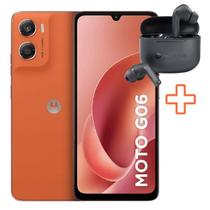 Kit OriginalSmartphone Motorola Moto G06 128GB 4GB RAM Tela 6.9 120Hz e Fone Bluetooth Moto Buds 065