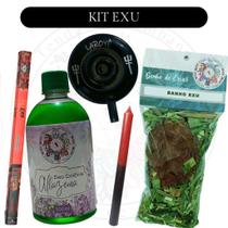Kit Orixás com 1 Alfazema 500mL Banho de Ervas 40g 1 Castiçal 1 Vela 1 Caixa Incenso