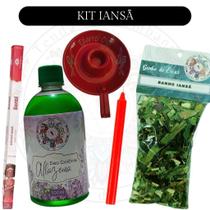 Kit Orixás com 1 Alfazema 500mL Banho de Ervas 40g 1 Castiçal 1 Vela 1 Caixa Incenso