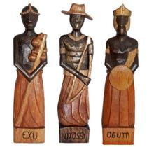Kit Orixás Ogum e Oxossi e Exu Kit Orixás Ogum e Oxossi e Exu