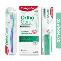 Kit Orthogard Enxaguatório 250 ml + Creme Dental + Escova Colgate