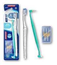 Kit Orto 1 Escova + Bitufo Inter + Refil Inter Dentalclean