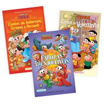 Kit Os Melhores Contos da Turma da Mônica: MINIPOP Fábulas Inesquecíveis, Contos da Vovozinha e Contos de Andersen, Grim