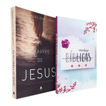 Kit Os Milagres de Jesus + Caderno Minhas Anotações Bíblicas Aquarela