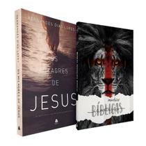 Kit Os Milagres de Jesus + Caderno Minhas Anotações Bíblicas Leão de Judá