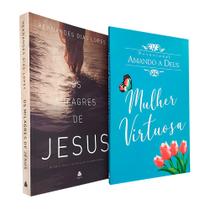 Kit Os Milagres de Jesus + Devocional Amando a Deus Mulher Virtuosa