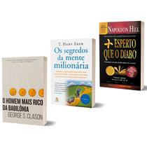 Kit Os Segredos da Mente Milionária + O Homem Mais Rico da Babilônia + Mais Esperto que o Diabo