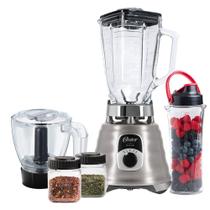 Kit Oster New Osterizer Liquidificador E Acessórios Aço Escovado 220V