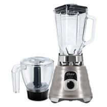 Kit Oster New Osterizer Liquidificador E Base Processadora Aço Escovado 110V