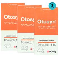Kit Otosyn 15ml Konig Com 3 unidades Kit Otosyn 15ml Konig Com 3 unidades