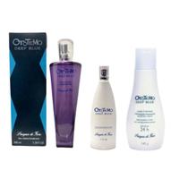 Kit Ototemo Deep Blue 100ml Hidratante 245g Desodorante 115ml Lacqua di Fiori