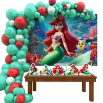 Kit Ouro Ariel Pequena Sereia 3D -IMPAKTO VISUAL Kit Ouro Ariel Pequena Sereia 3D -IMPAKTO VISUAL