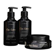 Kit Ouro Indiano - Home Care - 3 Produtos - Grankéra Profissional Kit Ouro Indiano - Home Care - 3 Produtos - Grankéra Profissional
