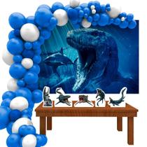 Kit Ouro Megalodon Mosasaurus Jurassic- IMPAKTO VISUAL