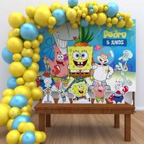 Kit Ouro Personalizado Festa Aniversário Bob Esponja-IMPAKTO VISUAL