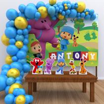 Kit Ouro Personalizado Festa Aniversário Pocoyo -IMPAKTO VISUAL