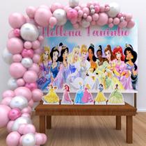 Kit Ouro Personalizado Festa Aniversário Princesas 01 -IMPAKTO VISUAL