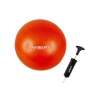 Kit Overball 25cm Mini Bola Suiça Laranja Com Inflador Liveup