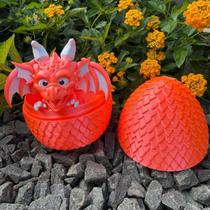 Kit Ovo De Dragão Com Filhote Articulado - Got - Criatura Coral