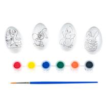 Kit Ovos De Páscoa Infantil Para Colorir Vários Desenhos 36 Peças