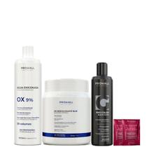 Kit Ox 30 Pó Descolorante Azul e Matizador Black Prohall