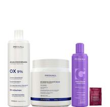 Kit Ox 30 Pó Descolorante Azul e Matizador Blond Prohall