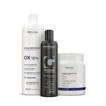 Kit Ox 40, Pó Descolorante azul, Matizador Black Gloss Kit Ox 40, Pó Descolorante azul, Matizador Black Gloss