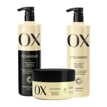 Kit Ox Colágeno Duo 500ml Máscara de Tratamento 300g