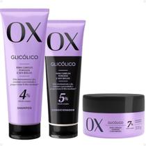 Kit Ox Glicólico: Shampoo e Condicionador 170ml + Máscara