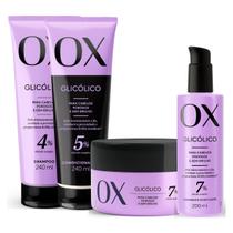 Kit Ox Glicólico Tratamento Completo 240Ml