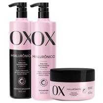 Kit Ox Hialurônico Duo 500ml Máscara de Tratamento 300g