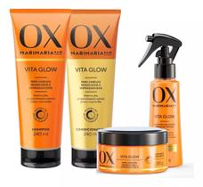 Kit Ox Mari Maria Hair Vita Glow Nutrição E Brilho 4 Itens