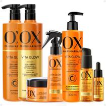 Kit Ox Mari Maria Hair Vita Glow: Shampoo, Condicionador, Máscara, Sérum, Leave-In, Óleo e Tônico