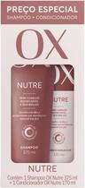 Kit OX Nutre Shampoo 375 ml + Condicionador 170 ml (Óleos Essenciais de Cálamo, Mirra e Oliva + Sistema OX Beleza Dura