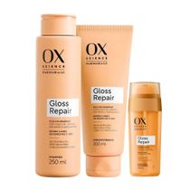 Kit OX Science Mari Maria Gloss Repair Shampoo + Condicionador + Sérum