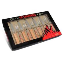 Kit Oxford Talheres para Churrasco Aço Inox 12pçs Braseiro Kit Oxford Talheres para Churrasco Aço Inox 12pçs Braseiro