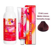 Kit Oxigenada Color Touch 4% 13vol 120ml E Tonalizante Color Touch 77/45 60g