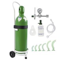 Kit Oxigênio 20 litros Aço com Carrinho Sem Carga