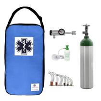 Kit Oxigênio 3L Alumínio com Bolsa Royal Sem Carga Válvula Click - Corcenter