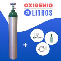 Kit Oxigênio Portátil 3 Litros Alumínio (SEM CARGA)