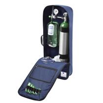 Kit Oxigênio Portátil 5 Litros Alumínio com Bolsa Marinho Sem Carga