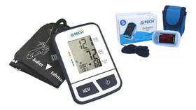 Kit Oximetro De Dedo + Aparelho De Pressão G-tech Bsp11