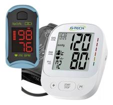 Kit Oximetro Digital Dedo G-tech + Medidor De Pressão G-tech