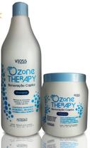 Kit Ozone Therapy, Shampoo E Máscara Para Cabelos Saudáveis Kit Ozone Therapy, Shampoo E Máscara Para Cabelos Saudáveis